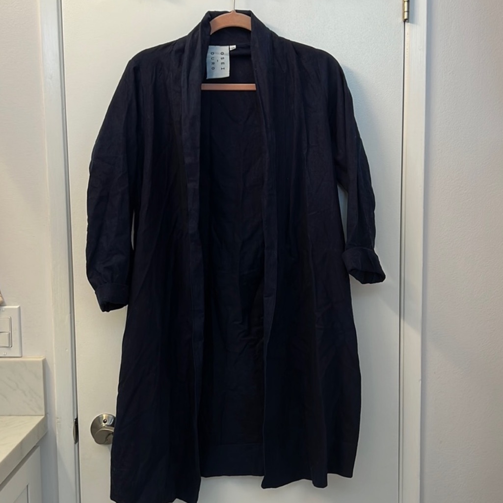 Osei Duro Theca Coat Deep Organic Indigo Cotton — image 2 of 6